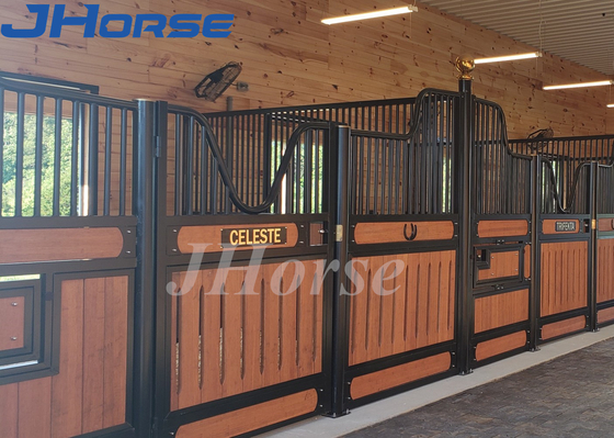 Establos de caballos europeos modernos preconstruidos Relleno de bambú opcional
