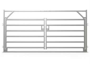 Puerta atractiva del panel del ganado, los paneles portátiles del ganado del acero con poco carbono