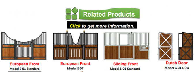 El presupuesto prefabricado encajona frentes de encargo de la parada del caballo de 12 pies fuera de Temporary modelo 4