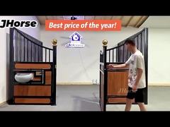 El OEM carbonizó el polvo negro de bambú cubrió el caballo móvil que los establos atascan la puerta de granero