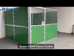 Fácil temporal plástico del caballo del HDPE estable móvil de la caja instalar con el tejado