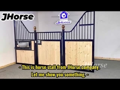 La parada portátil del caballo de la casa prefabricada estética profesional afronta con la puerta amplia