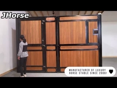 Establos temporales de bambú de acero del caballo Q235 con altura de la ventana los 2.2m de la puerta