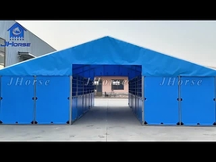 Caja de caballo de metal portátil de caballo exterior refugio estable llenando el panel frontal de tablero de PVC con cobertizo