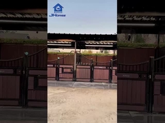 Frentes galvanizados de caballos con tratamiento de superficie de madera y bambú