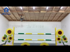 Equipo de salto de caballo personalizable Construcción de acero de PVC duradero