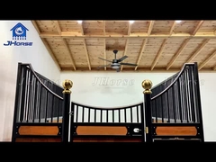 Prefabricado portátil Granero de caballos seguro Caballo estable Caballo de metal delantero de caballo cajas con madera de bambú