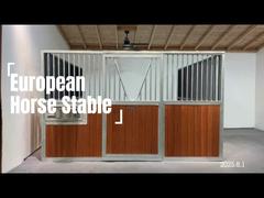 Frente de box para caballos con marco de metal de acero plateado galvanizado de alta resistencia