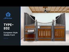 Equipo de establos de granja de puestos de caballos europeos prefabricados de techo ecuestre