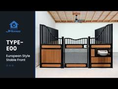 Kit de puerta batiente con listones de bambú para boxes europeos para caballos