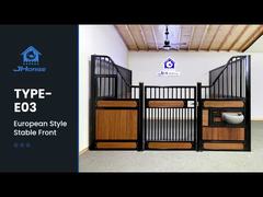 Todos los colores de los establos europeos para caballos, kits frontales para establos, equipos para granjas de caballos