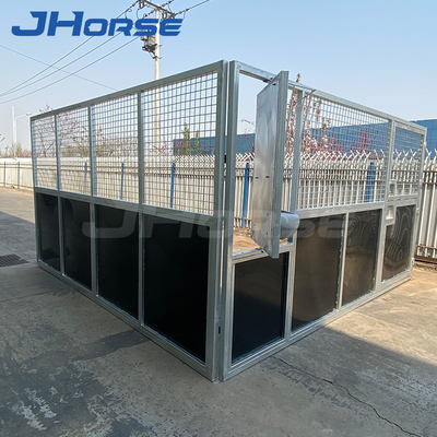 Fácil temporal plástico del caballo del HDPE estable móvil de la caja instalar con el tejado