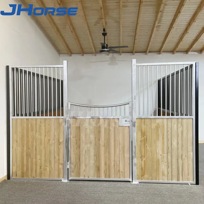Tamaño por encargo de la ventana de la puerta deslizante del pino económico de Mesh Horse Stall Fronts Infilled