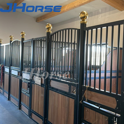 Los paneles de madera de bambú estables Eco de la parada del caballo de la caja de las puertas dobles amistoso