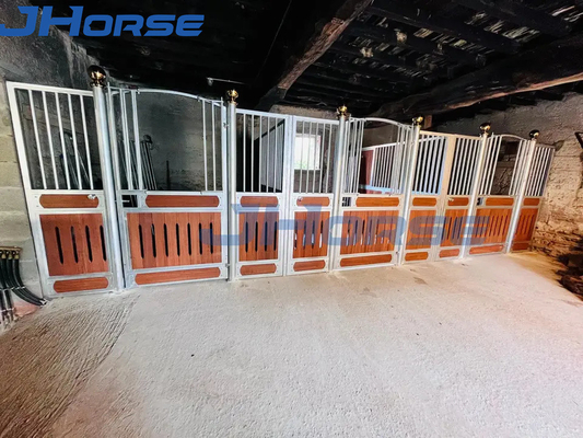 El caballo interior resistente atasca el bambú galvanizado de la inmersión caliente con el oscilación/la puerta deslizante
