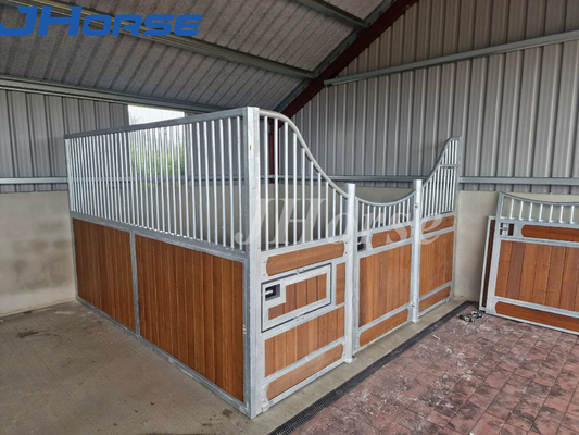 Cuadro de acero Frentes de caballo Puertas giratorias Durable estilo personalizado Bambú