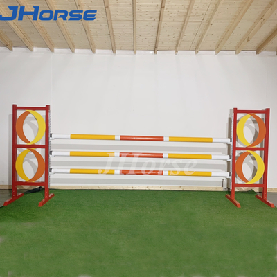 Equipo de salto de caballo personalizable Construcción de acero de PVC duradero