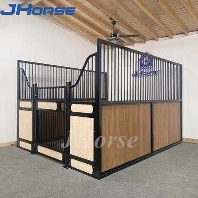 Modern Show Equine Caballo Estancia Construcción Estables para la granja con alimentadores y caja de caballo de madera de pino