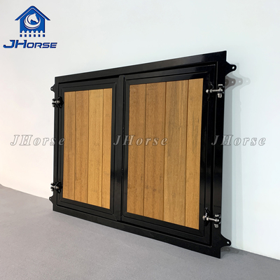 Resistencia a la intemperie de color marrón DIY Puerta de granero de caballos Durabilidad personalizable / fácil de instalar