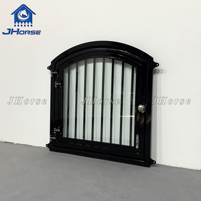 Durabilidad personalizada Ventanas de granero de caballos en acabado marrón Puertas oscilantes o deslizantes disponibles