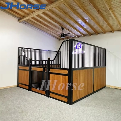 Acero de bambú personalizado caballos portátiles estables de bambú recubierto en polvo relleno en madera