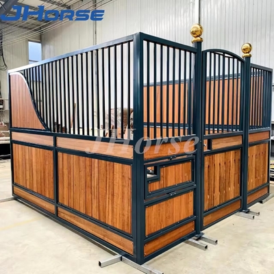 Puerta giratoria o puerta corredera Caballo de acero estable Q235 / Q235B y madera personalizada