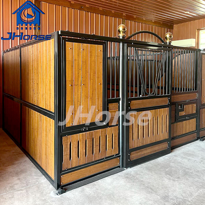 2.2m Caballeros europeos Puerta giratoria o puerta corredera Bambú relleno de madera