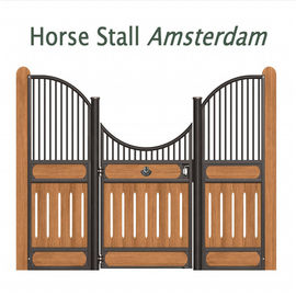 Panel de delante estable de la parada del caballo de Jinghua con los paneles de retroceso plásticos