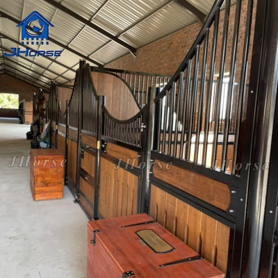 2.3m de altura estable en caballo perfecto para granjas y caballo estable en polvo revestido o galvanizado tratamientos de superficie