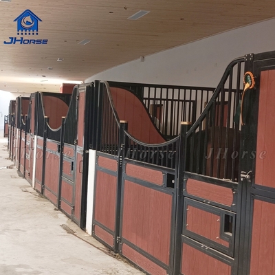 Puerta giratoria o puerta corredera caballo de acero y bambú estable o personalizado para una estabilidad duradera