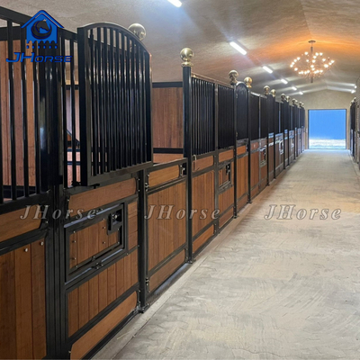 2.3m Alturas de caballos europeos Bamboo relleno de madera Fácil instalación Práctico