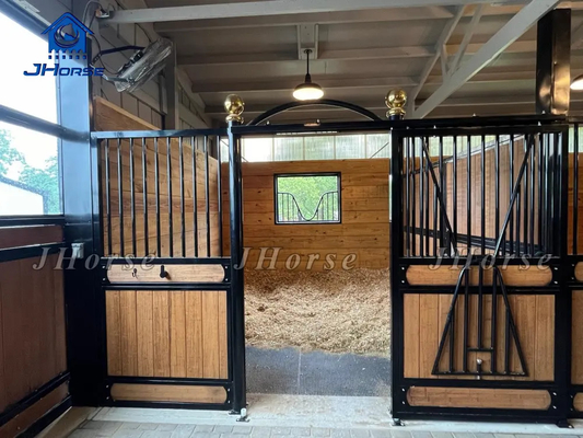 Venta caliente de caballos de caballo sólidos cabalgares de caballos paneles Frentes con madera de bambú y puerta corredera