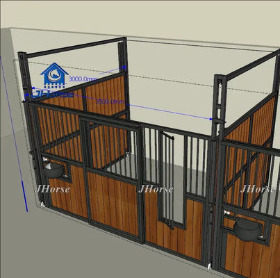 Panel de establo para caballos de seguridad al aire libre con diseño fácil de ensamblar y tamaño de puerta personalizado