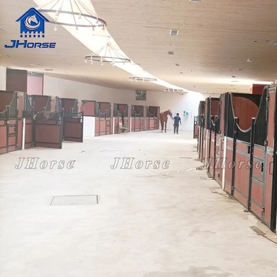 Puertas de equipamiento para caballos de bambú resistentes a la intemperie de 2,2 m, boxes para establos, establos, caballos, paneles para picadero ecuestre
