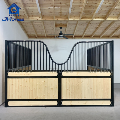 Puerta frontal de establo para caballos de fácil instalación, equipo ecuestre prefabricado para granjas grandes